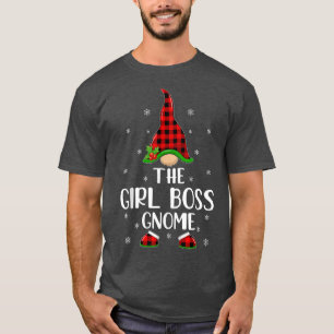 Red Buffalo Kariert zum Girl Boss Gnome Chr T-Shirt