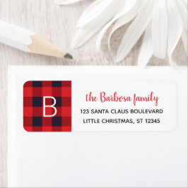 Red Buffalo Karierte Mit Monogramm Weihnachtsfeier