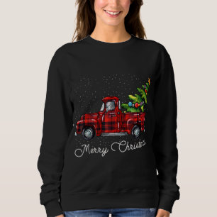 Red Buffalo Karierter Lieferwagen LKW mit Tree Mer Sweatshirt