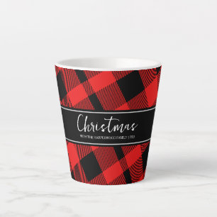 Red Buffalo Karierter Minimalistischer WeihnachtsF Milchtasse