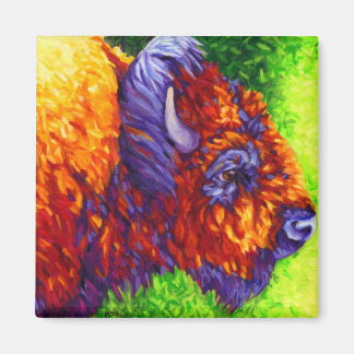 Red Buffalo Magnet