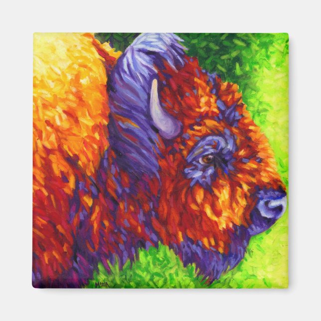 Red Buffalo Magnet (Vorne)