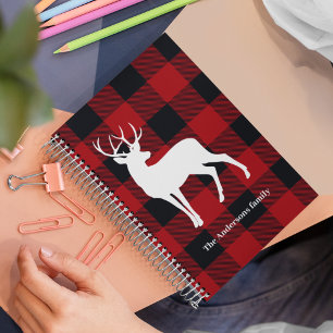 Red Buffalo Pläd & White Deer Personal Name Planer
