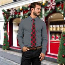 Red Buffalo Plaid Custom Monogram