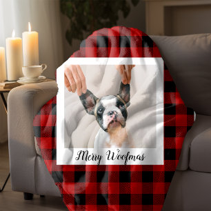 Red Buffalo Plaid & Joyeux Woofmas Avec Photo Chie