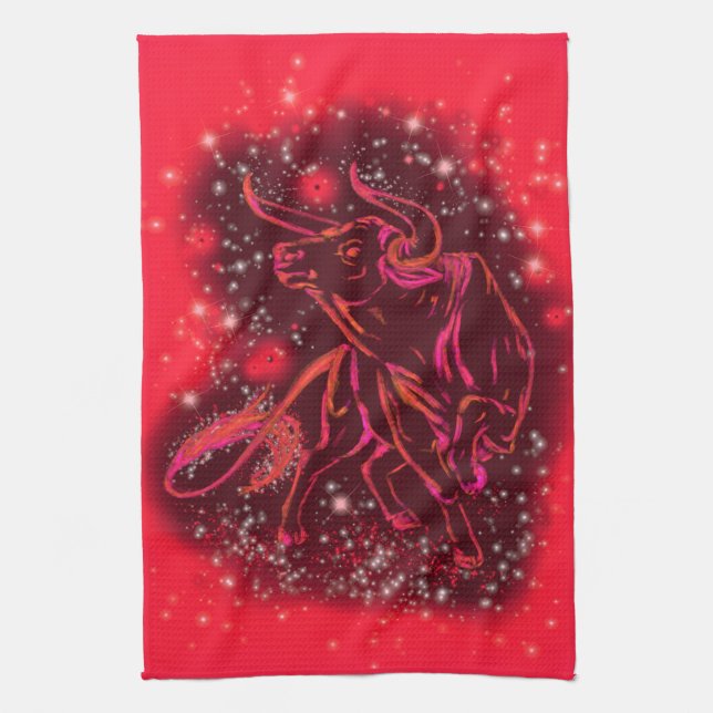 Red Bull Running Kitchen Handtuch Starry Night (Vertikal)