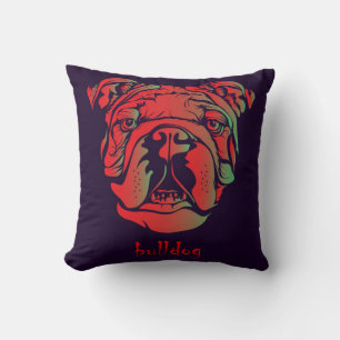 Red Bulldog Kissen