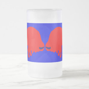 Red Bulls Mattiert 16 oz Mattiert Glass Tasse