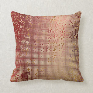 Red Burgund Gold Vip Shiny Cyber Numerische IT Kissen