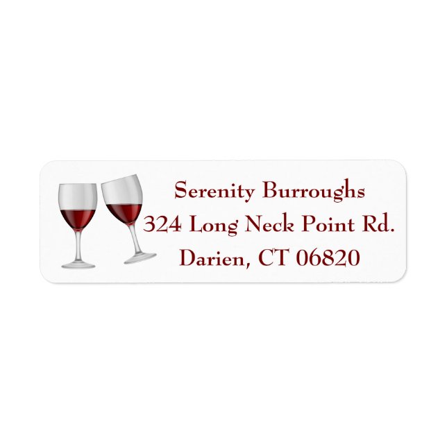 Red Burgundy Wine Champagne Brille (Vorne)