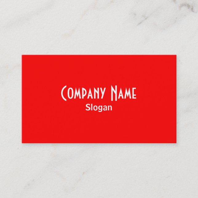 Red Business Card Visitenkarte (Vorderseite)