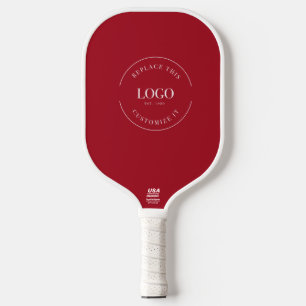 Red Business Logo Holiday Werbeaktion Custom Pickleball Schläger