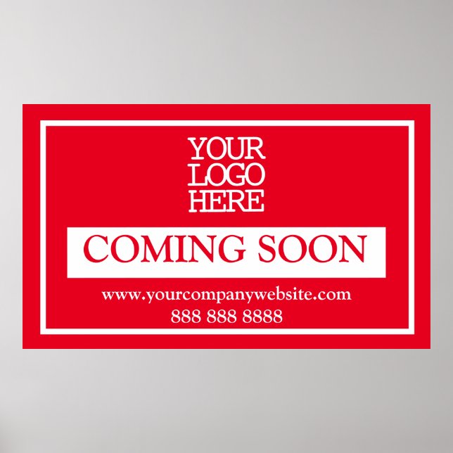 Red Business Logo kommt bald Poster (Vorne)