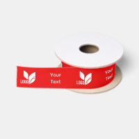 Red Business Logo und benutzerdefinierter Text