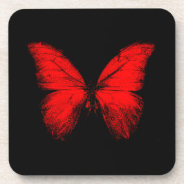 Red Butterfly Coasters Getränkeuntersetzer