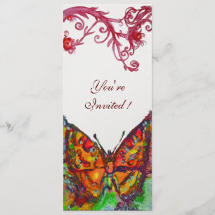 RED BUTTERFLY Gold Yellow Floral White Program Programm