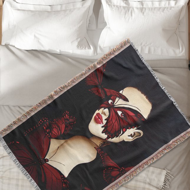 Red Butterfly Masquerade Decke (Von Creator hochgeladen)
