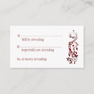 Red Butterfly Repair Cards Begleitkarte