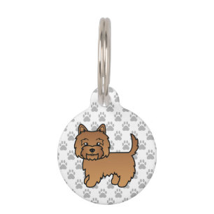Red Cairn Terrier Dog Illustration & Pet's Info Haustiermarke