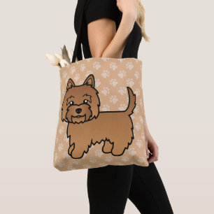 Red Cairn Terrier Dog Niedlicher Cartoon Illustrat Tasche