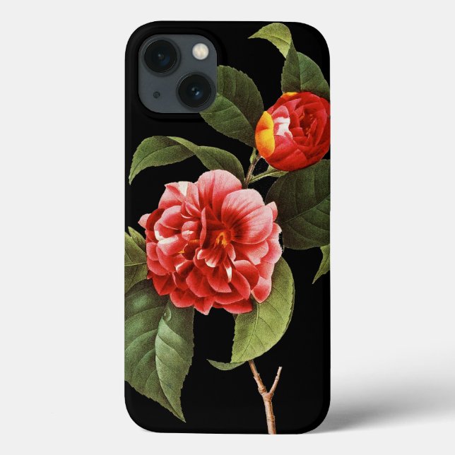 Red Camellia 1833 Case-Mate iPhone Hülle (Rückseite)