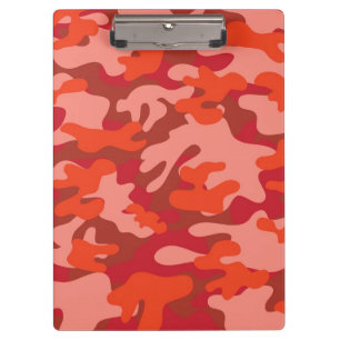 Red Camouflage Klemmbrett