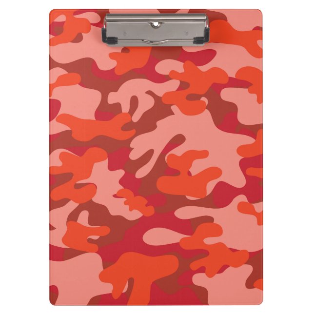 Red Camouflage Klemmbrett (Vorderseite)