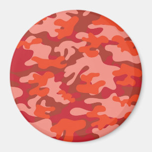 Red Camouflage Magnet