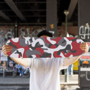 Red Camouflage Skateboard Camouflage Skateboard
