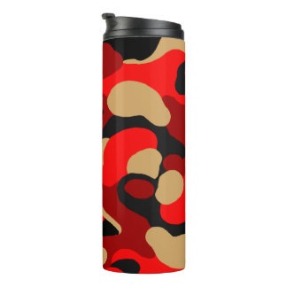 Red Camouflage Thermosbecher