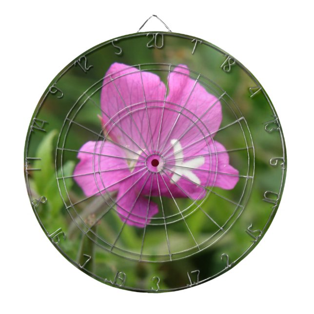 Red Campion Wildblume Dart Board Dartscheibe (vorne)