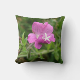 Red Campion Wildblume Pillow Kissen