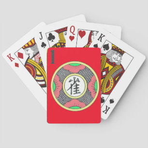 Red Canasta/Mahj Spielkarten