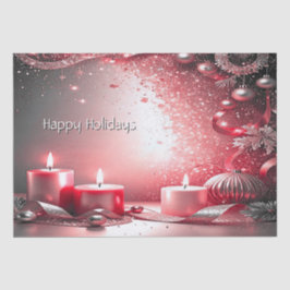 Red Candles Weihnachts-Weihnachtsartikel Seidenpapier