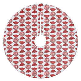 Red Candy 4 Weihnachtsbaumrock Fleece Weihnachtsbaumdecke