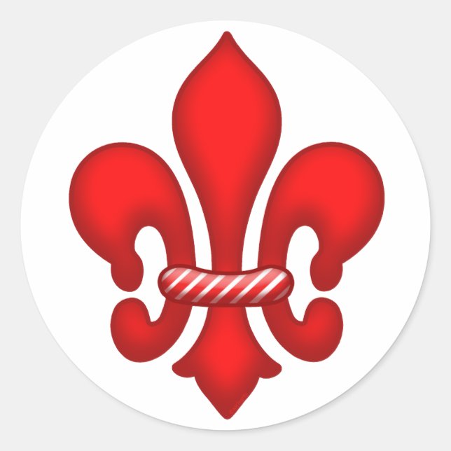 Red Candy Holiday Lilie Stickers (Vorderseite)