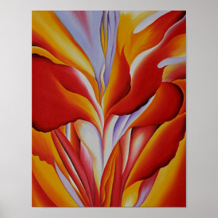 Red Canna Poster