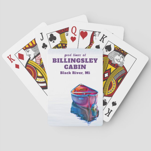 Red Canoe Good Times Spielkarten (Rückseite)