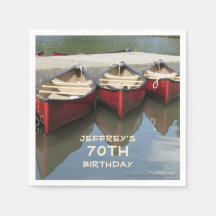 Red Canoes 70. Geburtstagspartei Namenspapier