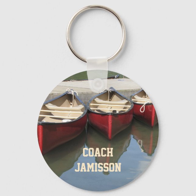 Red Canoes Coach Personalisierter Schlüsselanhänge Schlüsselanhänger (Vorderseite)