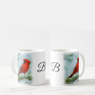 Red Cardinal Print Personalized Kaffeetasse