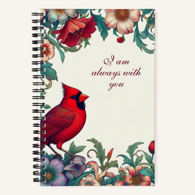 Red Cardinals Memorial Keepsaké Journal souvenirs (Recto)