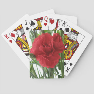Red Carnation Playing Cards Spielkarten