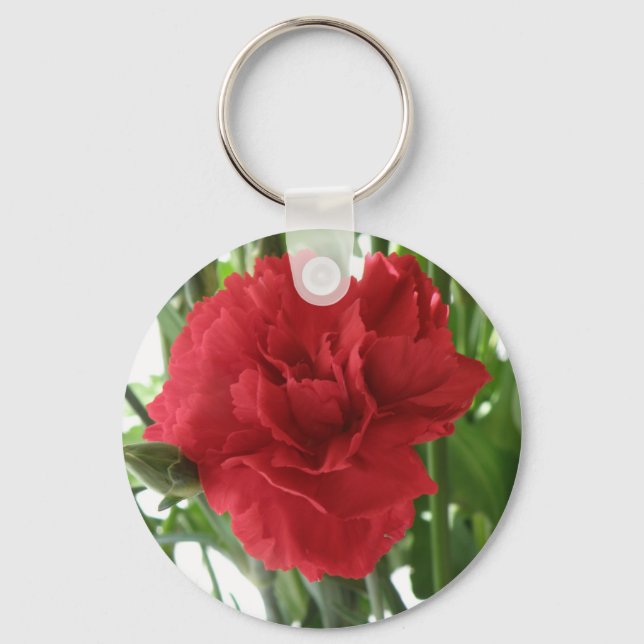 Red Carnation Schlüsselanhänger (Vorderseite)