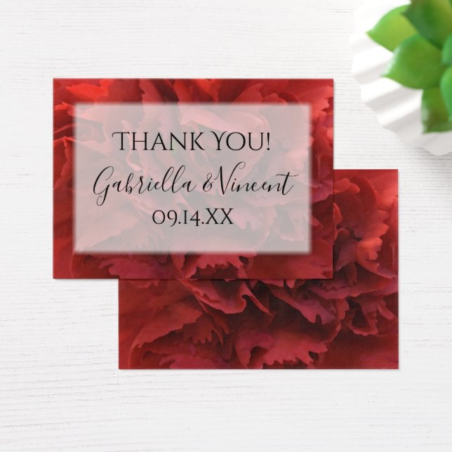 Red Carnells Floral Vielen Dank Gastgeschenk Hochz (Schreibtisch)