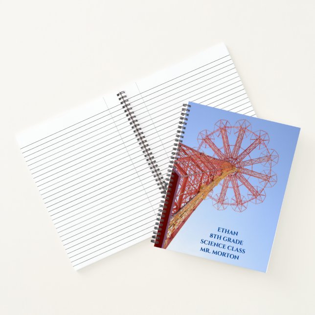 Red Carnival Structure Coney School Notizbuch (Innenseite)