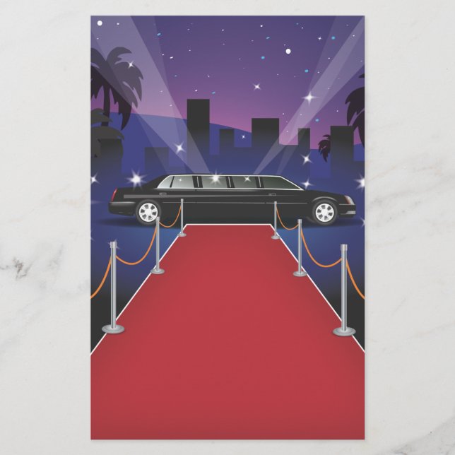 Red Carpet Celebrity Limo Briefpapier (Vorderseite)
