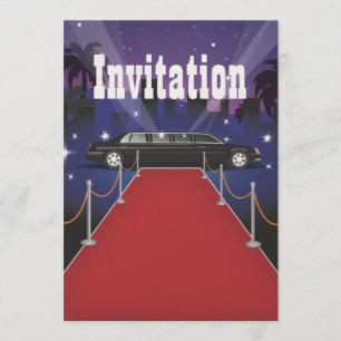 Red Carpet Celebrity Limo Einladung