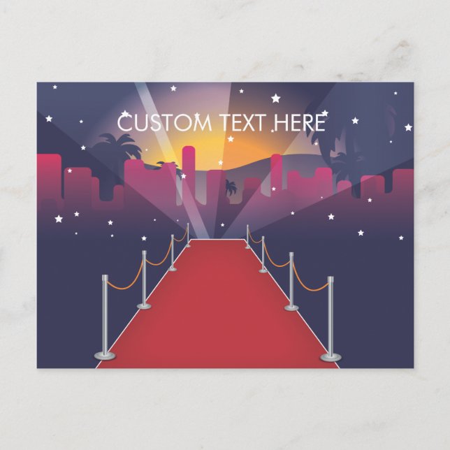 Red Carpet Celebrrity Postkarte (Vorderseite)