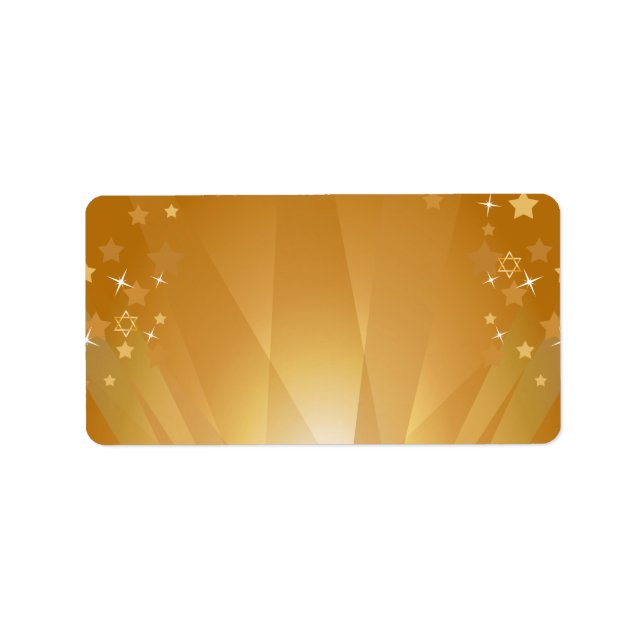 Red Carpet Hollywood Star Bat Mitzvah Blank Adressaufkleber (Vorne)